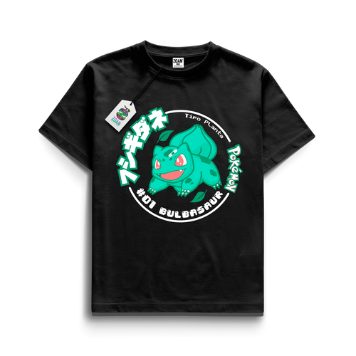 Polera Colección Tazos: Bulbasaur - Pokémon