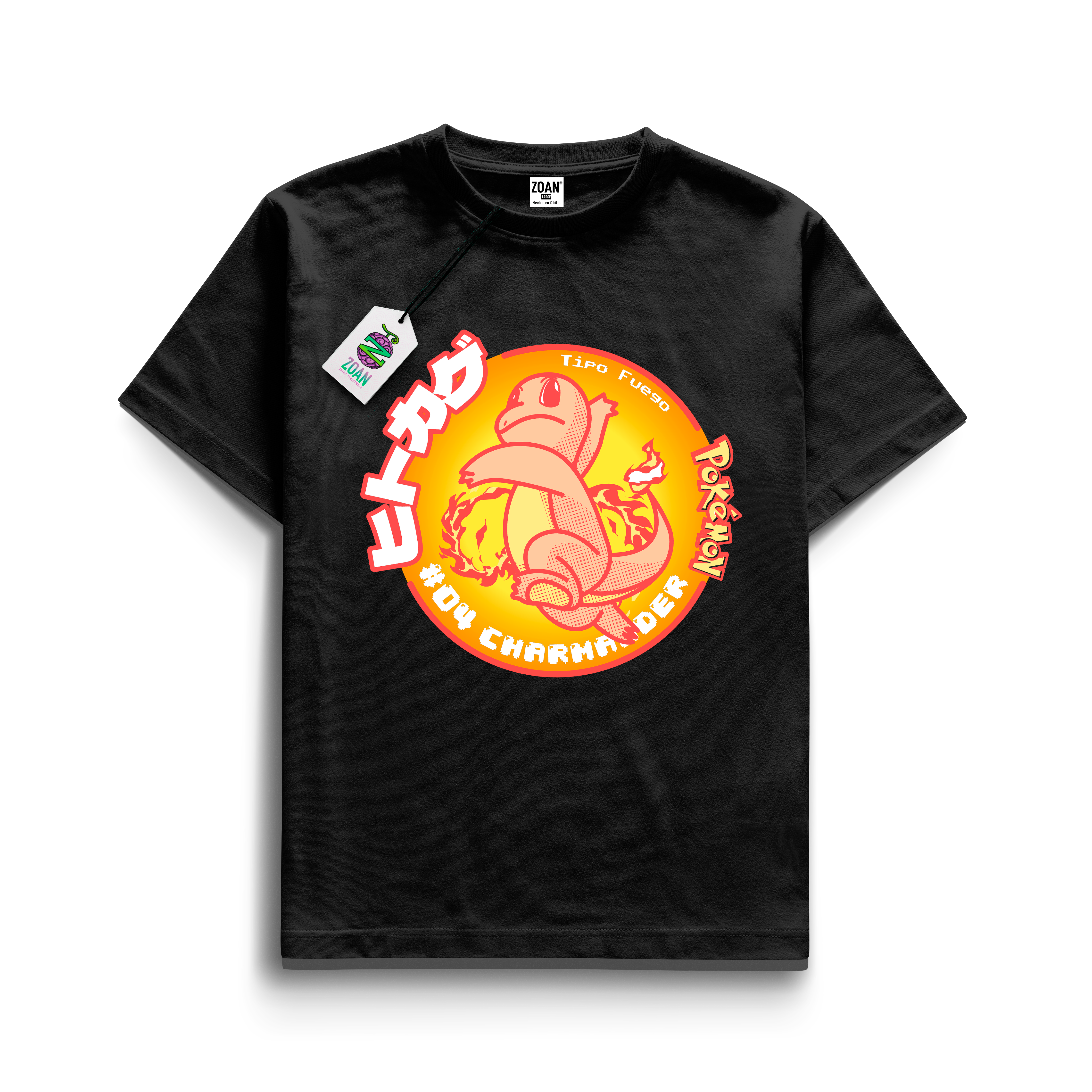 Polera Colección Tazos: Charmander - Pokémon