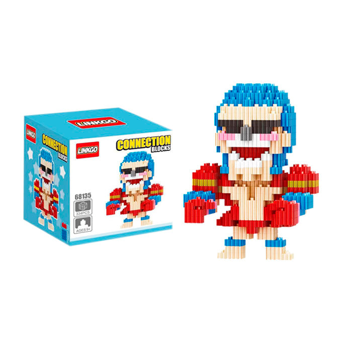 Super Franky Figura de Bloques Armable - One Piece