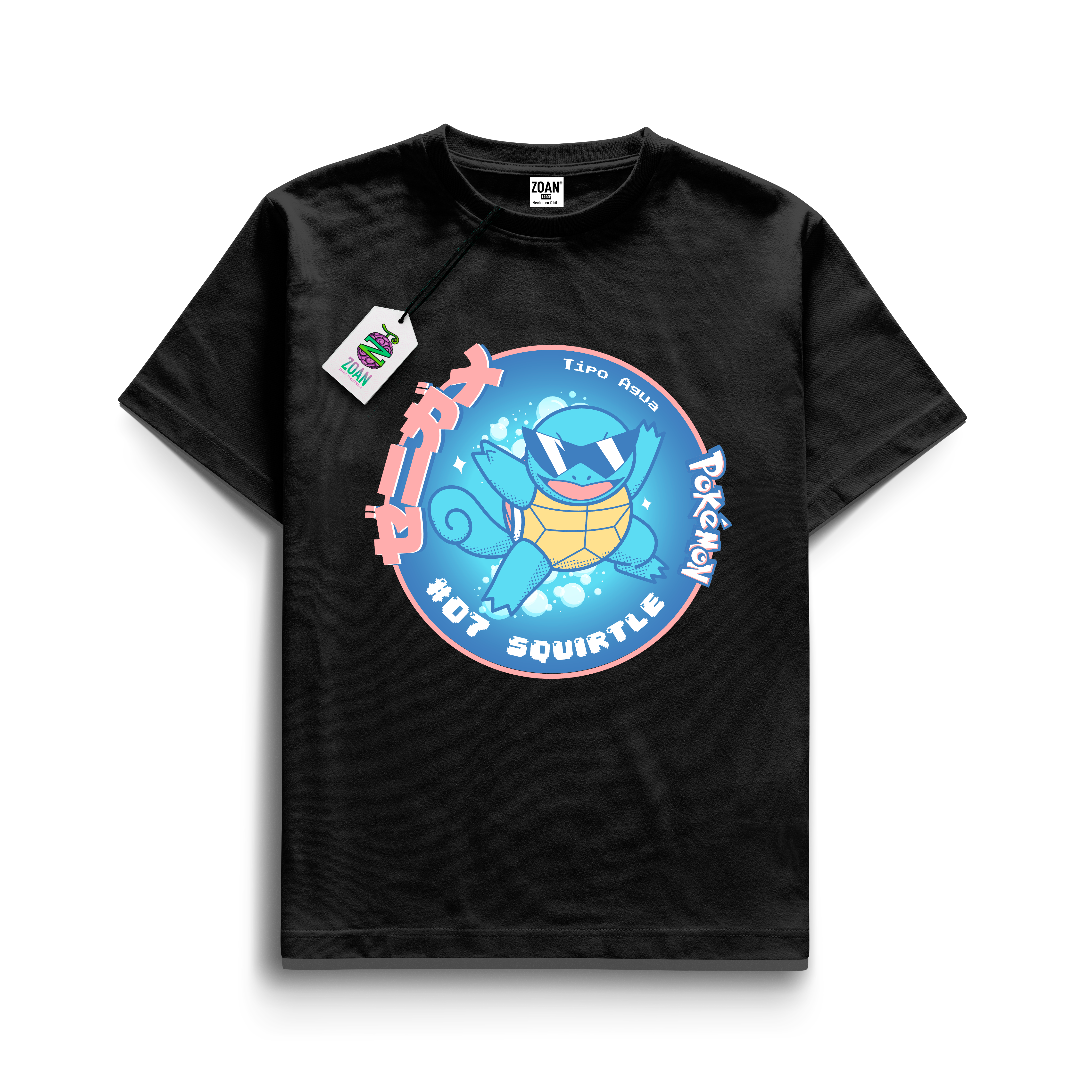 Polera Colección Tazos: Squirtle - Pokémon